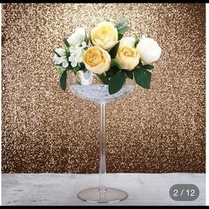 7 18" Long Stem Martini Center pieces